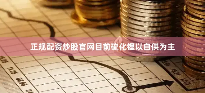 正规配资炒股官网目前硫化锂以自供为主